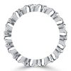 Swirl Eternity Ring - Round Cut Wedding Band - Sterling Silver - 1.40 CT. TW.