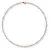 Round Cut Cubic Zirconia Tennis Necklace for Women - 925 Sterling Silver (14.04 CT. TW.)