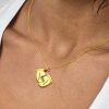 Personalized Baby Feet Necklace with Birthstones - 18K Gold Plated Sterling Silver