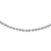 Sterling Silver 2.5mm Round Cut Bezel Set Tennis Necklace - 16-22 Inch