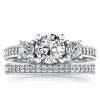 Sapphire Wedding Ring Set - 925 Sterling Silver, 2.36 CT. TW.