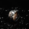Titanium Steel Heart Design Couple Rings - Matching Wedding Bands