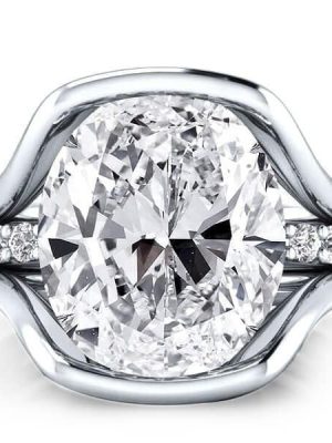 3-Piece Created White Sapphire Solitaire Engagement Wedding Ring Set in Sterling Silver