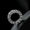 925 Sterling Silver Round Created White Sapphire Eternity Wedding Band for Women