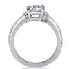 Women's 3.85 CT Solitaire Wedding Ring in Rhodium-Plated Sterling Silver