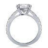Cushion Cut White Sapphire Engagement Ring - 925 Sterling Silver